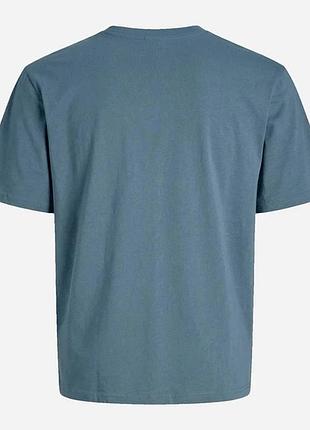Чоловіча пряма футболка jack & jones blue mirage, xs 7