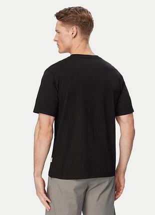 Мужская прямая футболка jack & jones черный, s 2