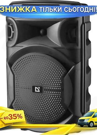 Ku портативная колонка defender universal fit boomer 15 вт bluetooth 5.4 с led-дисплеем для музыки с п uni2l_k