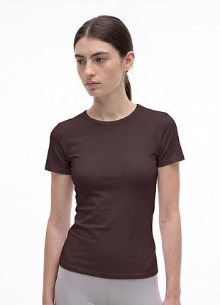 Жіноча коричнева футболка equilibri