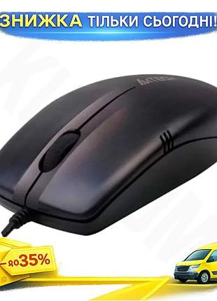 Ku миша a4tech оптична universal fit usb black 1200 dpi для комп'ютера з 4d колесом та 3 кнопками uni2l_k