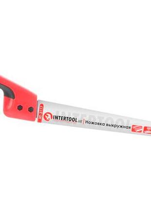Ku ножовка по дереву universal fit intertool 300мм фигурная для фигурного распила фанеры древесины пил uni2l_k 7