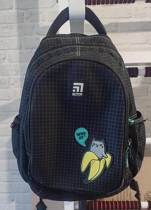Ортопедический рюкзак kite education k21-8001m-7 с котиком, размер м, рост 128-145