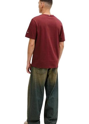 Мужская прямая футболка jack & jones cabernet, l 2