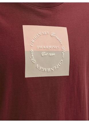 Мужская прямая футболка jack & jones cabernet, xl 3