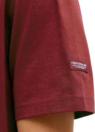 Мужская прямая футболка jack & jones cabernet, xl 4