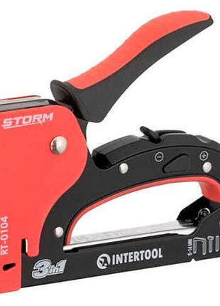 Ku степлер intertool механічний universal fit 3 в 1 для скоб 4-14 мм цвяхів 14 мм шпильок 14 мм будіве uni2l_k 2