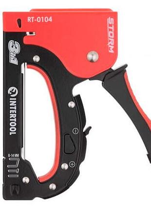 Ku степлер intertool механічний universal fit 3 в 1 для скоб 4-14 мм цвяхів 14 мм шпильок 14 мм будіве uni2l_k 5