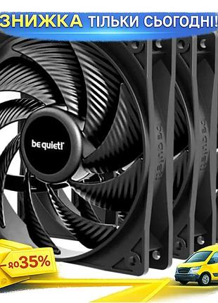 Ku вентилятор 120 мм universal fit be quiet pure wings 3 черный 3 шт активное охлаждение 1600 об/мин 2 uni2l_k