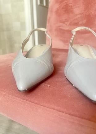 Шкіряні слінгбеки zara 35 розмір 2