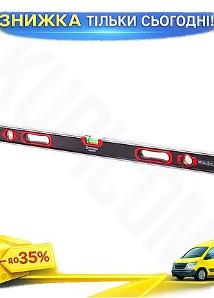 Ku уровень строительный алюминиевый universal fit intertool 100 см для определения горизонтали и верти uni2l_k