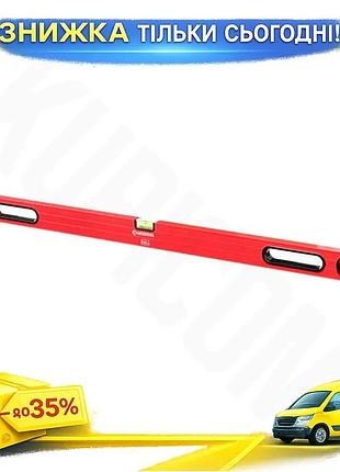 Ku уровень 100 см universal fit intertool с 3 глазками для строителей горизонтальный вертикальный уров uni2l_k
