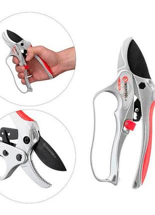 Ku секатор intertool 180 universal fit мм для обрезки веток алюминиевый садовый инструмент для ухода з uni2l_k 5