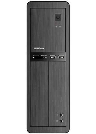 Ku корпус gamemax черный universal fit micro atx mini itx для компьютера с блоком питания 300 вт систе uni2l_k 4