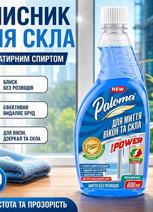 Ku очиститель для стекла universal fit paloma с нашатырным спиртом 600мл спрей для окон и зеркал без р uni2l_k