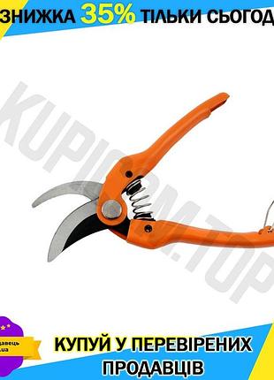 Ku секатор mastertool 190 universal fit мм для обрезки кустов и веток стальной с металлическими ручкам uni2l_k