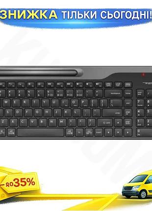 Ku беспроводная клавиатура a4tech universal fit fstyler черная ультратонкая для пк с подставкой для см uni2l_k