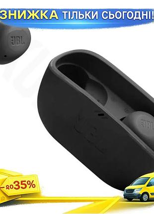 Ku навушники jbl бездротові universal fit з bluetooth мікрофоном чорні для спорту та подорожей з глибо uni2l_k