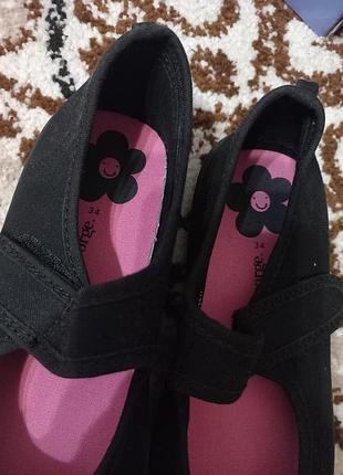 Текстильні капці  george flower plimsolls. 6