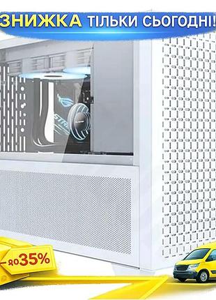 Ku корпус almordor sparkle universal fit mini tower white для micro atx mini itx з бічною панеллю з ск uni2l_k