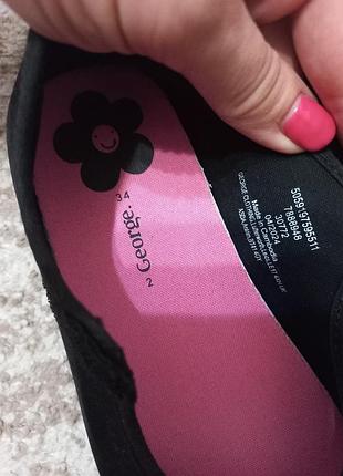 Текстильні капці  george flower plimsolls. 8