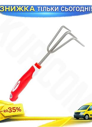 Ku рыхлитель intertool 270 universal fit мм для дачи и огорода ручной культиватор для рыхления почвы и uni2l_k