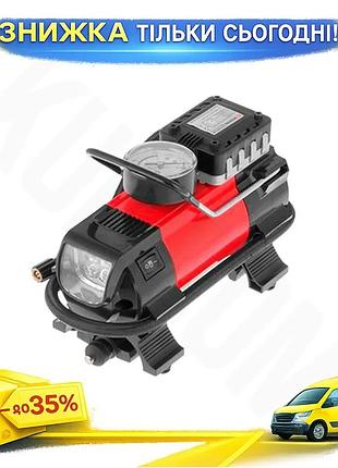 Ku автомобільний мінікомпресор intertool universal fit 12в 7 бар для накачування коліс і надувних виро uni2l_k
