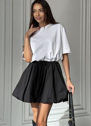 Стильна красива чорна атласна спідниця міні від zara
