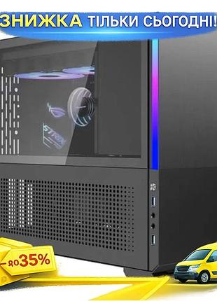 Ku корпус almordor sparkle universal fit mini tower чорний для micro atx mini itx з бічною панеллю зі uni2l_k