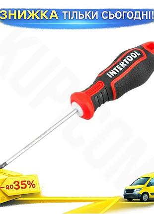 Ku отвертка intertool ph0 universal fit 75 мм storm для сто и мастерских викрутка с магнитным наконечн uni2l_k
