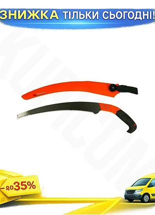 Ku ножовка садовая mastertool universal fit 300 мм 6 зубьев для резки деревьев и кустарников с пластик uni2l_k