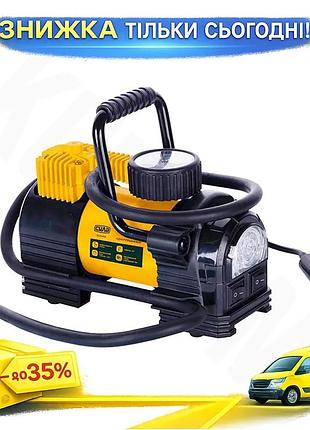 Ku миникомпрессор автомобильный сила universal fit 7 атм 37 л/мин однопоршневой для накачки шин и рези uni2l_k