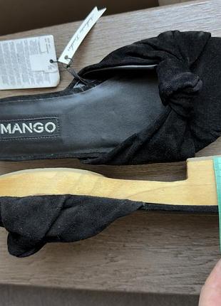 Шлепанцы замшевые mango 37, новые 10