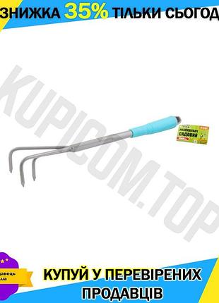 Ku розрихлювач садовий mastertool universal fit 370x70 мм для аерації ґрунту та розпушування землі шти uni2l_k