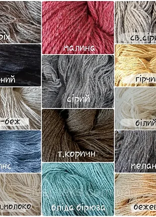 Нова! екопряжа северянка вовна 100% в мотках нова, 3 різні кольори сірий молочний чорний для неймовірних теплих виробів ручної роботи!