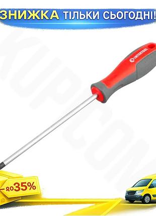 Ku отвертка intertool ph2 universal fit 150 мм для монтажа и демонтажа крепежа с магнитным наконечнико uni2l_k
