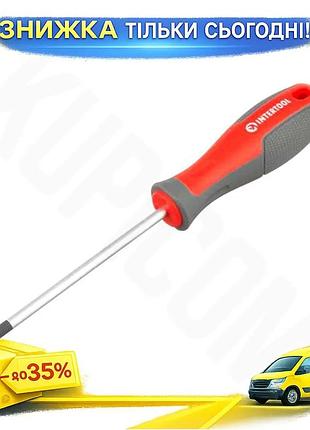 Ku отвертка pz1 100 universal fit мм intertool с магнитным наконечником для монтажа и демонтажа крепеж uni2l_k
