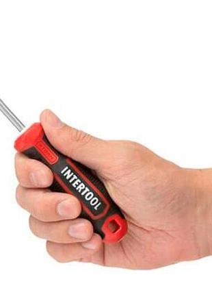 Ku отвертка intertool ph2 universal fit 100 мм storm для мастеров с магнитным наконечником викрутка дл uni2l_k 5