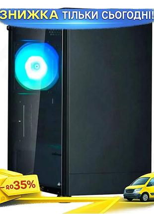 Ku корпус zalman t4 universal fit plus чорний matx micro tower з argb підсвіткою для пк комп'ютерний к uni2l_k
