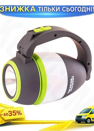 Ku фонарь кемпинговый mastertool universal fit 11led 3вт для туристов и кемпинга настольная лампа с ба uni2l_k