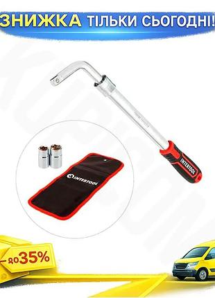 Ku ключ балонний телескопічний universal fit intertool 1/2" 17х19 21х23 мм uni2l_k