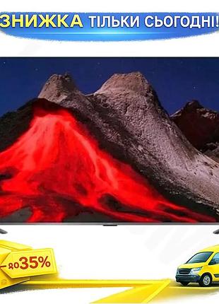 Ku телевизор 55" xiaomi universal fit qled 4k uhd для дома с google tv и bluetooth темно-серый 60 гц uni2l_k