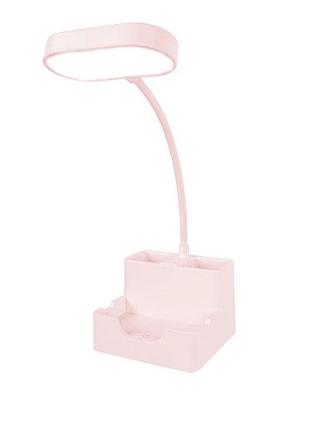 Настільна лампа led з usb 5w pink (sl-125)