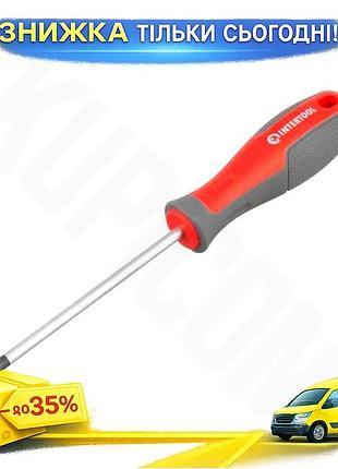 Ku отвертка ph1 100 universal fit мм intertool с магнитным наконечником для мастеров и домашнего испол uni2l_k