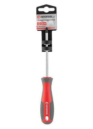 Ku отвертка ph1 100 universal fit мм intertool с магнитным наконечником для мастеров и домашнего испол uni2l_k 6