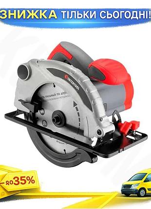 Ku циркулярная пила intertool universal fit 1300 вт ручная дисковая пила по дереву для столяров и дома uni2l_k