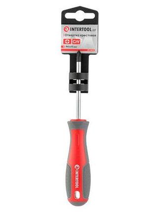 Ku отвертка intertool ph1 universal fit 75 мм с магнитным наконечником для монтажа и демонтажа крепежа uni2l_k 6