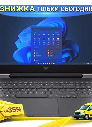Ku ноутбук 15" hp universal fit victus mica silver для игр с intel core i5 16гб 1тб ssd geforce rtx 20 uni2l_k