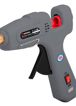 Ku клеевой пистолет intertool universal fit 40 вт 11,2 мм термопистолет для хобби и ремонта для рукоде uni2l_k 3
