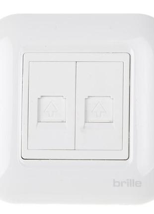 Рамка для сетевой розетки tb-2tf white